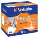 Verbatim 10ks DVD- 4.7GB 16x (Printable) JewelCase