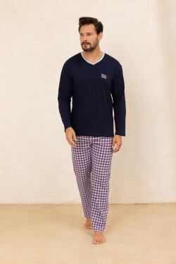 Regina 491 dlhé/r 2XL Z25/26 pánske pyžamo modrá XXL