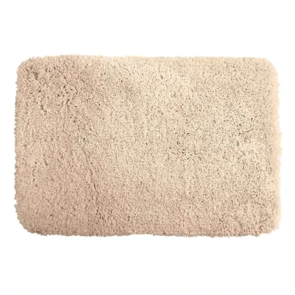 Spirella HIGHLAND kúpeľňová predložka vysoký vlas 60 x 90 cm béžová / mikrovlákno (7610583130655)