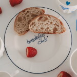 Eulenschnitt Porcelánový tanier Breakfast Club Ø 20,4 cm – blue