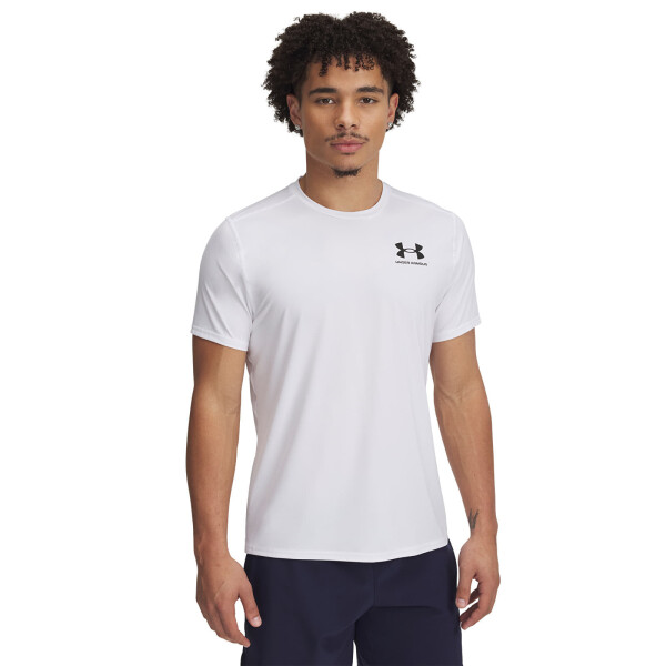 Tričko Under Armour Heatgear Fitted SS Tee White/ Black XXL