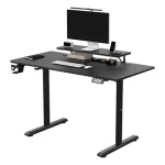 Ultradesk HIGHLANDER čierna / Pracovný elektricky nastaviteľný stôl / 120 x 60 x 72-117 cm (UDESK-HG-BB)