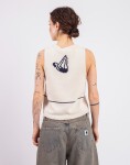 Thinking MU Swimmers Ecru Robbie Knitted Vest ECRU S
