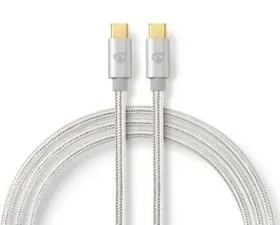 Nedis Profigold Fabritallic / Kábel USB / USB-C - USB-C / USB 2.0 / 480 Mbps / 10 W / 2 m (CCTB60700AL20)