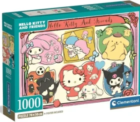 Clementoni Puzzle Hello Kitty a priatelia: Roztomilá koláž