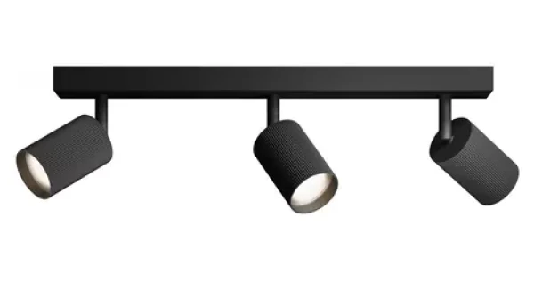Philips Wyatt čierna, obdĺžniková základňa / LED bodové svietidlo / 3x GU10 / bez zdroja / IP20 (SKL000532607)