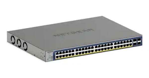 Netgear GS752TXP-300EUS / Prepínač / 48x GbE PoE+ / 4X 10G SFP+ / 390 W PoE / Managed L2/L3/L4 (GS752TXP-300EUS)