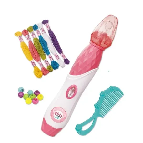 MaDe 16100 Súprava korálikov na zaplietanie do vlasov s príslušenstvom na batérie