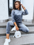 Dámsky grafitový velúrový set SO COMFY FashionStreet AY0885 L/XL