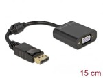 Delock Adaptér DisplayPort 1.2 (M) - VGA (F) čierna (61006)