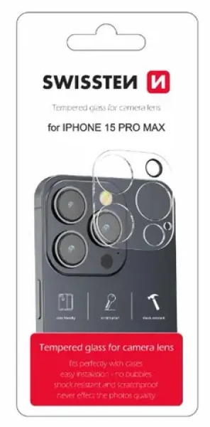 Swissten Ochranné sklo šošoviek fotoaparátu pre Apple iPhone 15 Pro Max (94500111)