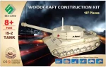 Woodcraft Drevené 3D puzzle tank IS 2