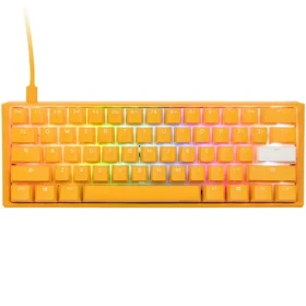 Ducky One 3 Yellow Mini Cherry MX-Speed-Silver žltá / herná klávesnica / podsvietená / mechanická / drôtová USB-C / US (DKON2161ST-PUSPDYDYYYC1)