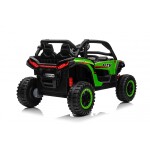 Mamido Mamido Elektrické autíčko Buggy UTV KCK 4x4 zelené 24V | 800W | 50 kg | EVA | LED | 2,4 Ghz | ECO koža