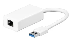 MicroConnect adaptér USB3.0 A (M) - RJ-45 (F) biela / 1000Mbit/s (USBETHGW)
