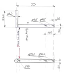 CSAT KBV370+2Z5M / Konzola na stožiar / Dĺžka 22 cm / Odsadenie 37 cm (KBV370+2Z5M)