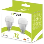 Retlux REL 31 LED A60 2x12W E27 / 1200 lm / 3000K - teplá biela / 2ks (8590669334421)