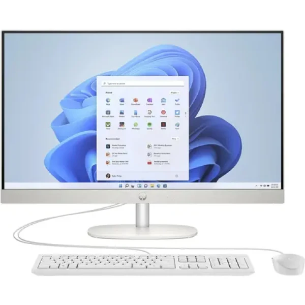 HP 24-cr0002nc AiO biela / 24 FHD / AMD Ryzen 5 7520U 2.8GHz / 16GB / 512GB SSD / AMD Radeon / W11H (8E4M6EA)