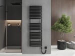MEXEN/S - Bachus radiátor + vykurovacia tyč 1600 x 500 mm, 900 W, čierna W109-1600-500-2900-70