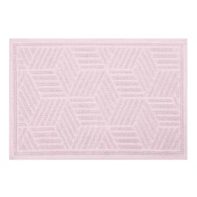 Spirella CUBO svetlo ružová / Kúpeľňová predložka / bavlna / 50 x 80 cm / protišmyková