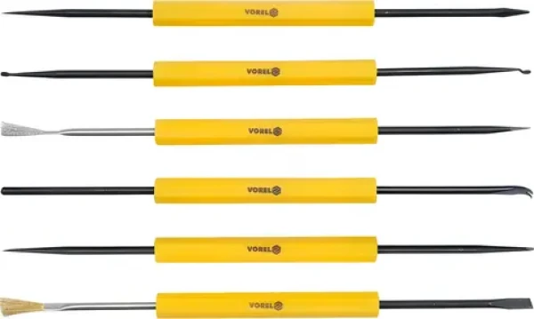 Vorel Sada nástrojov na demontáž elektroniky 6 ks / Sada náradia / Hroty, špachtľa, páčidlá / 180 mm (TO-79398)