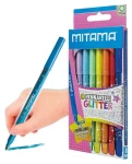 MITAMA 62509 / Fixy s trblietkami / 8 farieb / hrot 3 mm / trojhranné (62509)