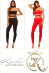 Sexy KOUCLA Jumpsuit with Cut Outs red Einheitsgroesse