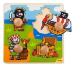 Bigjigs Toys Vkladacie puzzle piráti