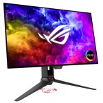 26.5 Asus ROG PG27AQDM čierna / OLED / QHD / 16:9 / 0.03ms / 240Hz / 2x HDMI + DP / USBHUB / VESA (90LM08Q0-B01A70)