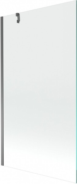 MEXEN/S - Next vaňová zástena FIX 100 x 150, transparent, grafit metal 895-100-000-00-00-95