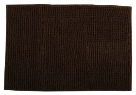 MSV CHENILLE kúpeľňová predložka 60 x 90 cm hnedá / polyester / protišmyková