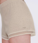 Dámske krátke nohavice GO Ribbed Short GRAY sv. béžová M013 SLOGGI GRAY