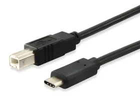 Equip USB-C na USB-B čierny / Kábel / USB 2.0 / K tlačiarni / 1 m (12888207)