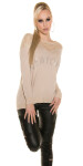 Trendy Koucla pulli NEWYORK with rhinestones Einheitsgroesse