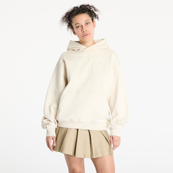 Mikina New Balance Athletics French Terry Hoodie Beige M