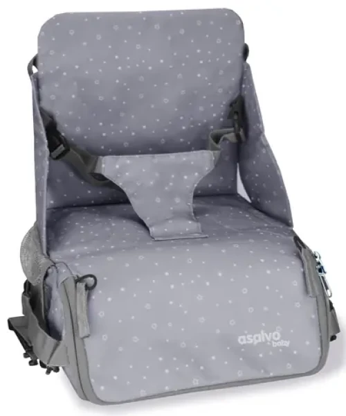 Asalvo ANYWHERE booster BAG-GO 2v1 (podsedák + taška na kočík), humus grey (AS20734)