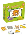 MAC TOYS Vyfarbovacie puzzle Zvieratká