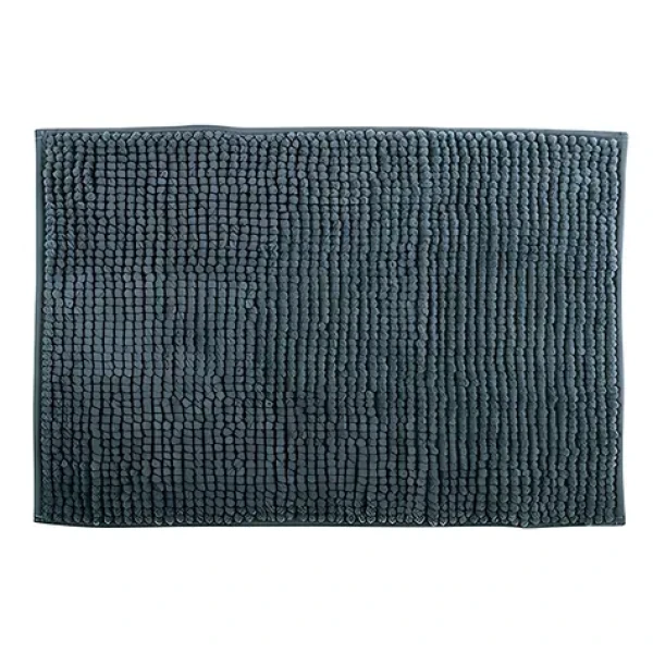 MSV CHENILLE tmavo šedá / Kúpeľňová predložka / mikrovlákno / protišmyková / 50 x 80 cm