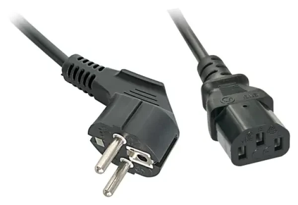 Lindy čierna (30337) / Napájací kábel / Schuko - IEC 320 C13 / uhlový / 5 m (30337)