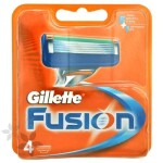 GILLETTE Fusion5 náhradné holiace hlavice 4 ks