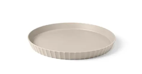 BlimPlus Atena Tácka guľatá M moka grey / Tácka / priemer 30 cm / bez BPA (VS005-00000M-319)