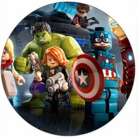Jedlý papier Lego Avengers 19,5 cm - Pictu Hap - Pictu Hap