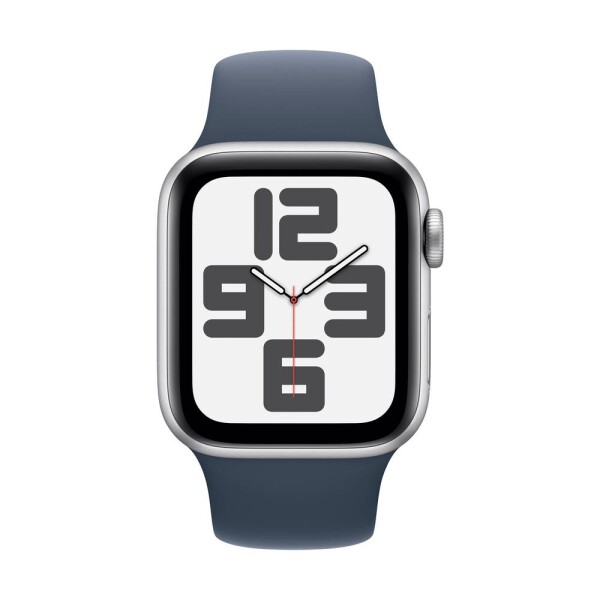 Apple Watch SE (2023) GPS 40 mm hliníkový plášť športové náramok storm blue (búrkovo modrá) S/M; MRE13QF/A