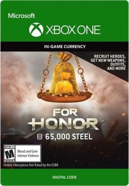 XONE For Honor: Currency pack 65000 Steel credits / Elektronická licencia / Herná mena (7F6-00116)