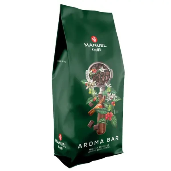 Manuel Caffé AROMA BAR 1kg / Zrnková káva / 80% Arabica 20% Robusta (8006536000127)