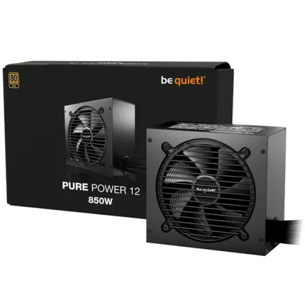 Be quiet! Pure Power 12 850W / ATX 3.1 / 850W / 80 PLUS Gold / Aktívne PFC / nemodulárne (BP004EU)