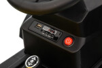 Mamido Mamido Detský elektrický traktor s vlečkou 12V 7Ah EVA kolesá ECO koža zelený