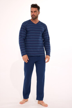 Cornette Rôzne pyžamá 139/47 dlhé/r S-2XL pánske tmavě modrá M