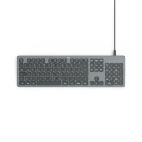HAMA CK-400 čierna / Kancelárska klávesnica / podsvietená / USB-A/C / CZ/SK Layout (173058)