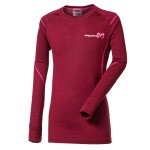 Detské termo tričko Progress MW NDRD merino slivkový melír 116/122 EUR